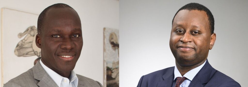 Headshots of two smiling men in suits.