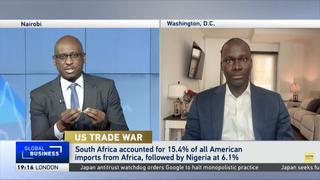 US trade war: Africa's import share.