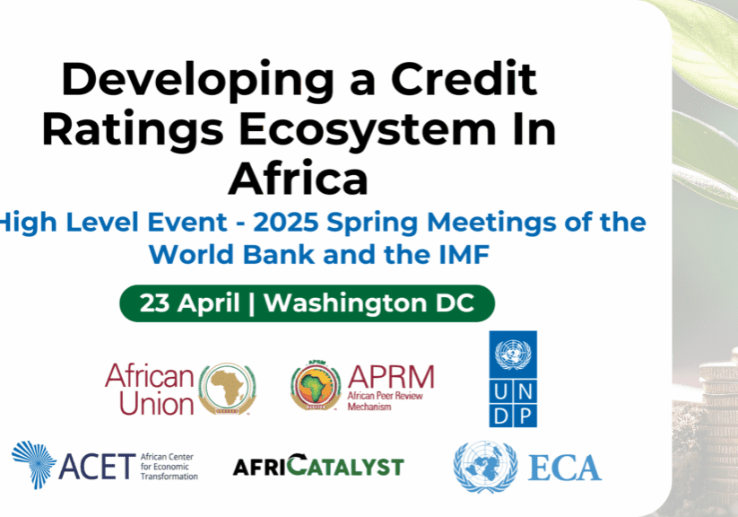 Africa credit ratings ecosystem event, April 23.