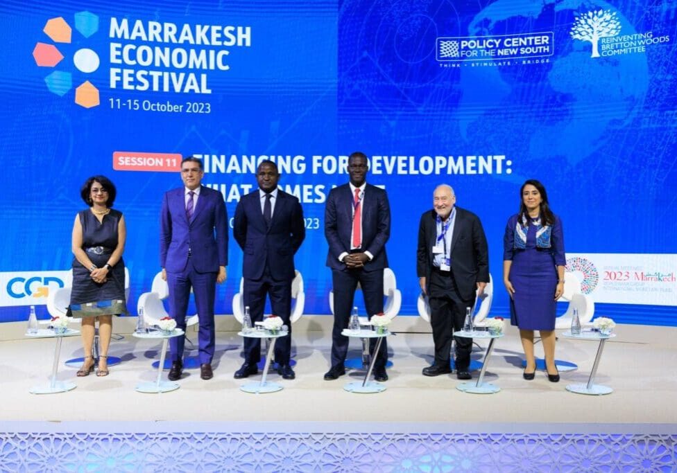 Panel discussion at Marrakech Economic Festival.