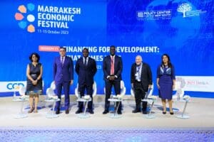 Panel discussion at Marrakech Economic Festival.