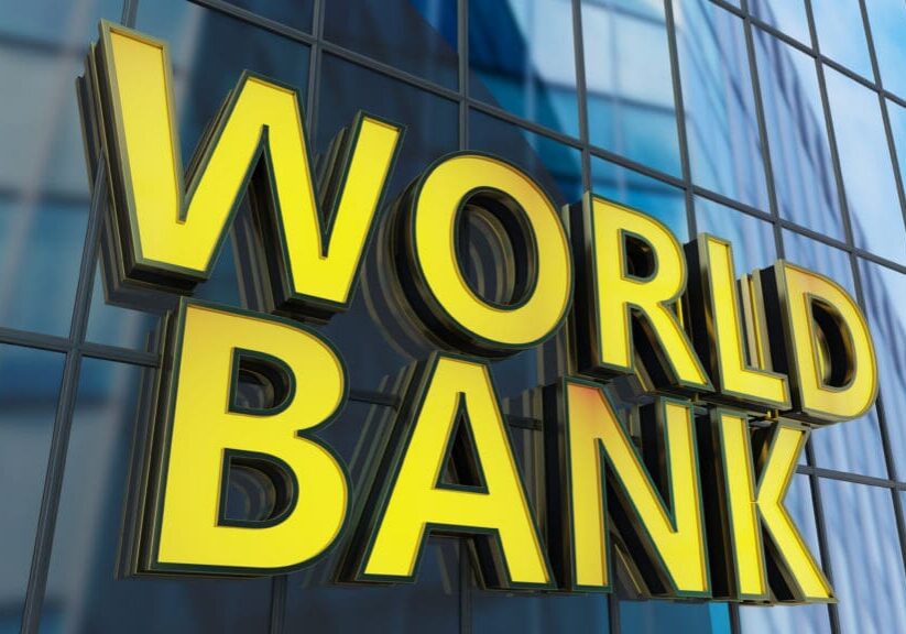 World Bank sign on building facade.